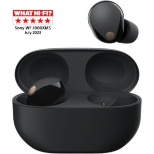 Casti Audio In-Ear Sony WF-1000XM5B, True Wireless, Bluetooth, Noise cancelling, Microfon, Autonomie de pana la 24 ore, Incarcare rapida, IPX4, Negru
