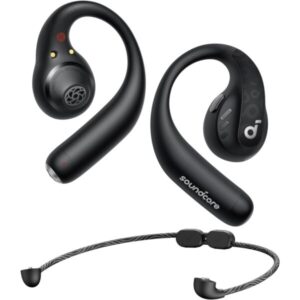 Casti Open-Ear Anker Soundcore AeroFit Pro, True Wireless, Bluetooth 5.3, IPX5, Negru